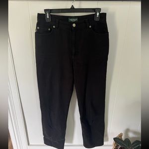 Ralph Lauren Womens black denim pants